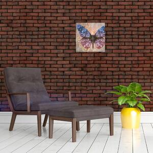 Obraz - Steampunk motýl (30x30 cm)