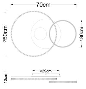 Globo 48480-30 - LED Stropní svítidlo SANFORD LED/30W/230V 3000K 70x50 cm béžová