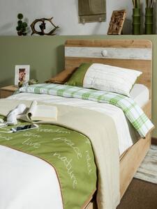 Přehoz na postel Nature - zelená/béžová/hnědá