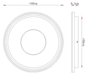 Globo 48558-60 - LED Stm stropní svítidlo EILA LED/60W/230V pr. 59 cm béžová+DO