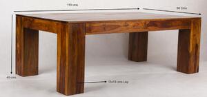 Konferenční stolek Tara 110x40x60 z indického masivu palisandr
