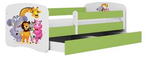 Kocot kids Dětská postel Babydreams ZOO zelená