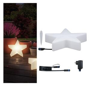 P 5021 Plug & Shine set LED světelný objekt hvězda vč. 2m-kabel a trafo IP67 3000K 2,8W bílá - PAULMANN