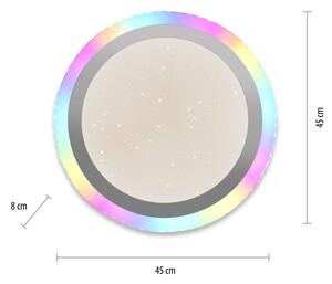 Leuchten Direkt 15411-2 - LED RGB Stmívatelné stropní svítidlo CYBA 26W/230V +DO