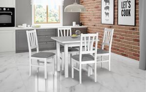 Jídelní stůl MAX 7 deska stolu bílá, nohy stolu bílá