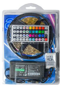 Aga RGB LED pásek 5 m SMD5050 - 60LED/m + ovladač + zdroj