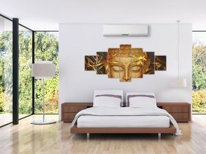 Obraz - Zlatý Buddha (210x100 cm)
