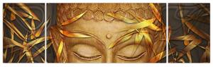 Obraz - Zlatý Buddha (170x50 cm)