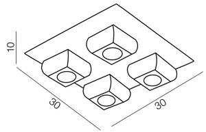 Moderní stropní svítidlo Rubic 4