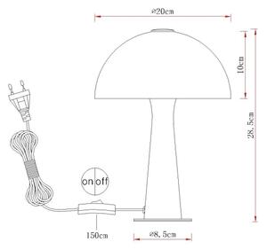 Globo 50670122 - Stolní lampa JULIA 1xE14/25W/230V béžová