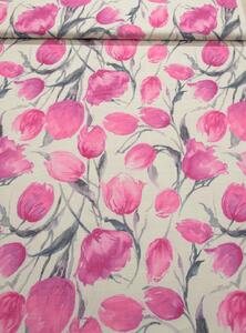 Orbytex Dekorační látka - Sonja růžový tulipán - š.160cm