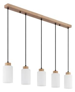 Globo 15977-5H - Lustr na lanku ROWENA 5xE27/60W/230V béžová/bílá