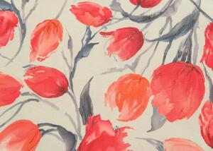 Dekorační látka - Sonja červený tulipán - š.160cm