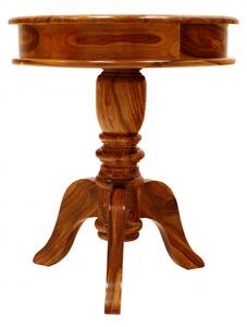 Kulatý stolek Jali 50x60x50 z indického masivu palisandr