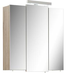 SKŘÍŇKA SE ZRCADLEM, barvy dubu, 68/73/20 cm Xora - Zrcadlové skříňky