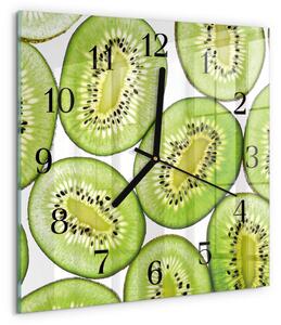 Skleněné hodiny na stěnu Kiwi zskc-30x30-00183644