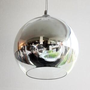 Industriální lustr Silver Ball 18