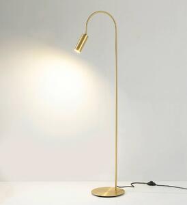 Cremasco Stojací lampa 7539, satinovaný mosaz, GU10, Mosaz / zlato, Obývací pokoj / jídelna, Mosaz, Moderní