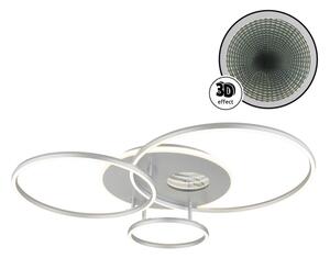 Globo 48466-54A-LED Stm stropní svítidlo INVERTINA 54W/230V 90x70 cm stříbrná+DO