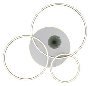 Globo 48466-54A-LED Stm stropní svítidlo INVERTINA 54W/230V 90x70 cm stříbrná+DO