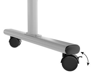 Mobilní tabule TM Idea, oboustranná, otočná, za sucha stíratelná, magnetická, 150x100 cm – řada FLEX