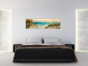 Obraz - Písečná pláž (170x50 cm)