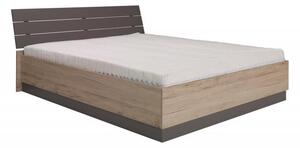 Maridex postel s úložným prostorem D04 + Barevné provedení Norská borovice/ šedá