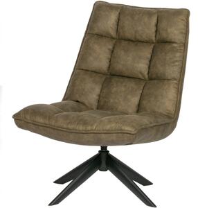 JOUKE LEATHER otočné sedadlo zelená