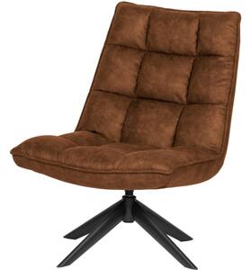 JOUKE LEATHER otočné sedadlo hnědá