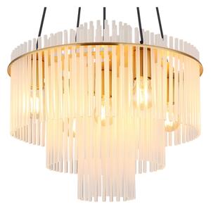 Globo 15698H1M - Lustr na lanku GORLEY 5xE27/60W/230V zlatá