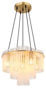 Globo 15698H1M - Lustr na lanku GORLEY 5xE27/60W/230V zlatá