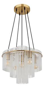 Globo 15698H1M - Lustr na lanku GORLEY 5xE27/60W/230V zlatá