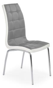 Halmar Židle K186 - barva šedá+bílá