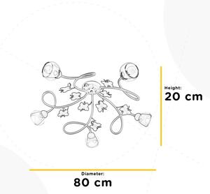 ONLI - Dětský přisazený lustr BUTTERFLY 5xE14/6W/230V