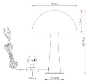 Globo 50670107 - Stolní lampa JULIA 1xE14/25W/230V bílá