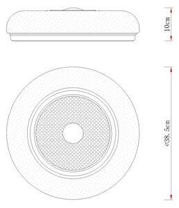 Globo 48071-18 - LED Stropní svítidlo GRAHAM LED/24W/230V pr. 38,5 cm bílá
