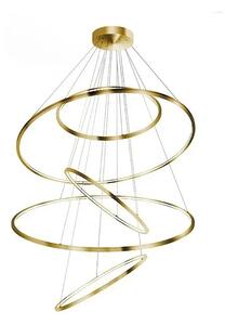 Luxusní lustr Wheel stmívatelný zlaté