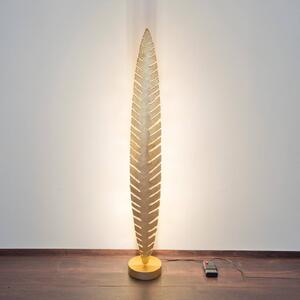 Holländer Stojací lampa PIETRO, zlatá, výška 152 cm, kov, 6 x G4, Mosaz / zlato, Obývací pokoj / jídelna, kov