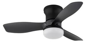 Globo 03669 - Stmívat stropní ventilátor IRWIN LED/15W/230V 2700-6500K černá+DO
