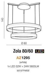 Designový lustr Zola