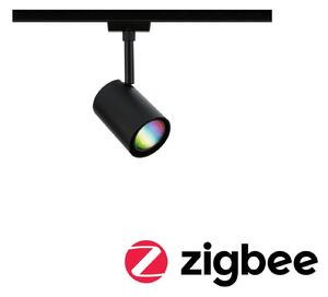 P 95664 URail LED lištový spot Smart Home Zigbee 3.0 Luxe GU10 4,8W RGBW+ stmívatelné 230V černá mat - PAULMANN