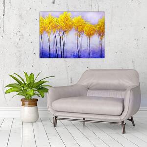 Obraz žlutých stromů (70x50 cm)