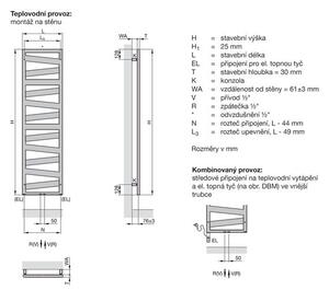 Zehnder Kazeane RK-130-050 Radiátor kombinovaný, 50x126,6cm, bílá