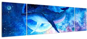 Obraz - Vesmírná velryba (170x50 cm)