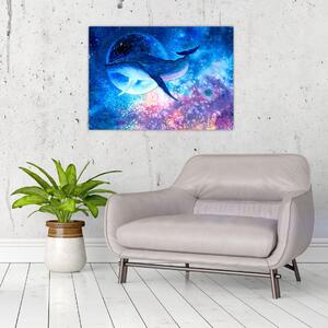 Obraz - Vesmírná velryba (70x50 cm)