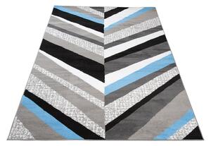 Chemex Kusový koberec Maya - pruhy 2 - šedý/modrý Rozměr koberce: 80x150 cm