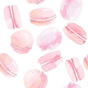 Ilustrace french sweets handdrawn concept. pastel color, Galyna_P, (40 x 40 cm)