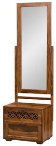 Toaletní stolek se zrcadlem Mira 50x175x40 z indického masivu palisandr
