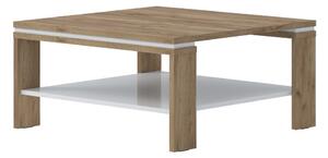 Konferenční stolek Freya - dub halifax/bílá