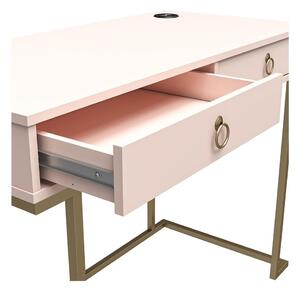 Růžový pracovní stůl CosmoLiving by Cosmopolitan Camila